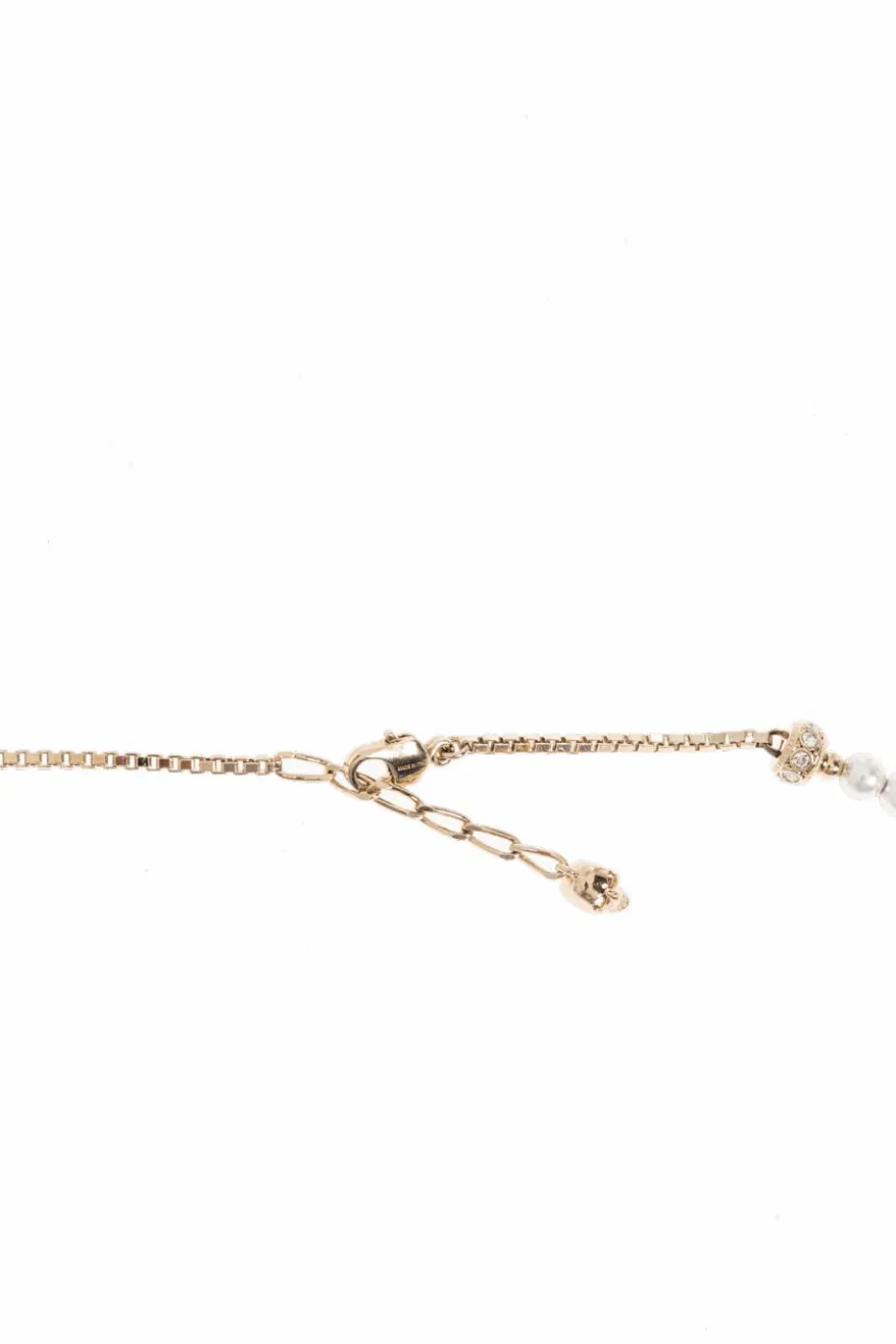 Alexander McQueen WHITE Necklace with shimmering crystals