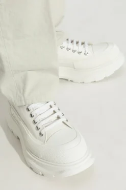 Alexander McQueen WHITE Platform sneakers with logo