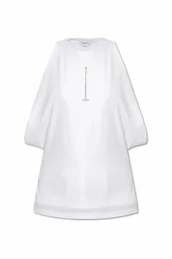 Alexander McQueen WHITE Round Neck Top