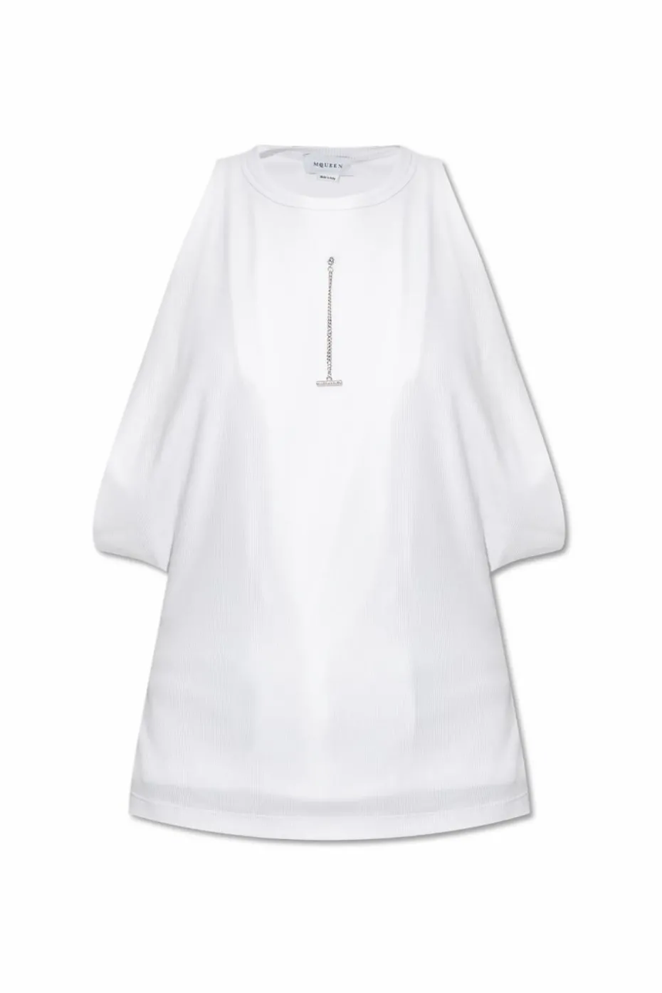 Alexander McQueen WHITE Round Neck Top