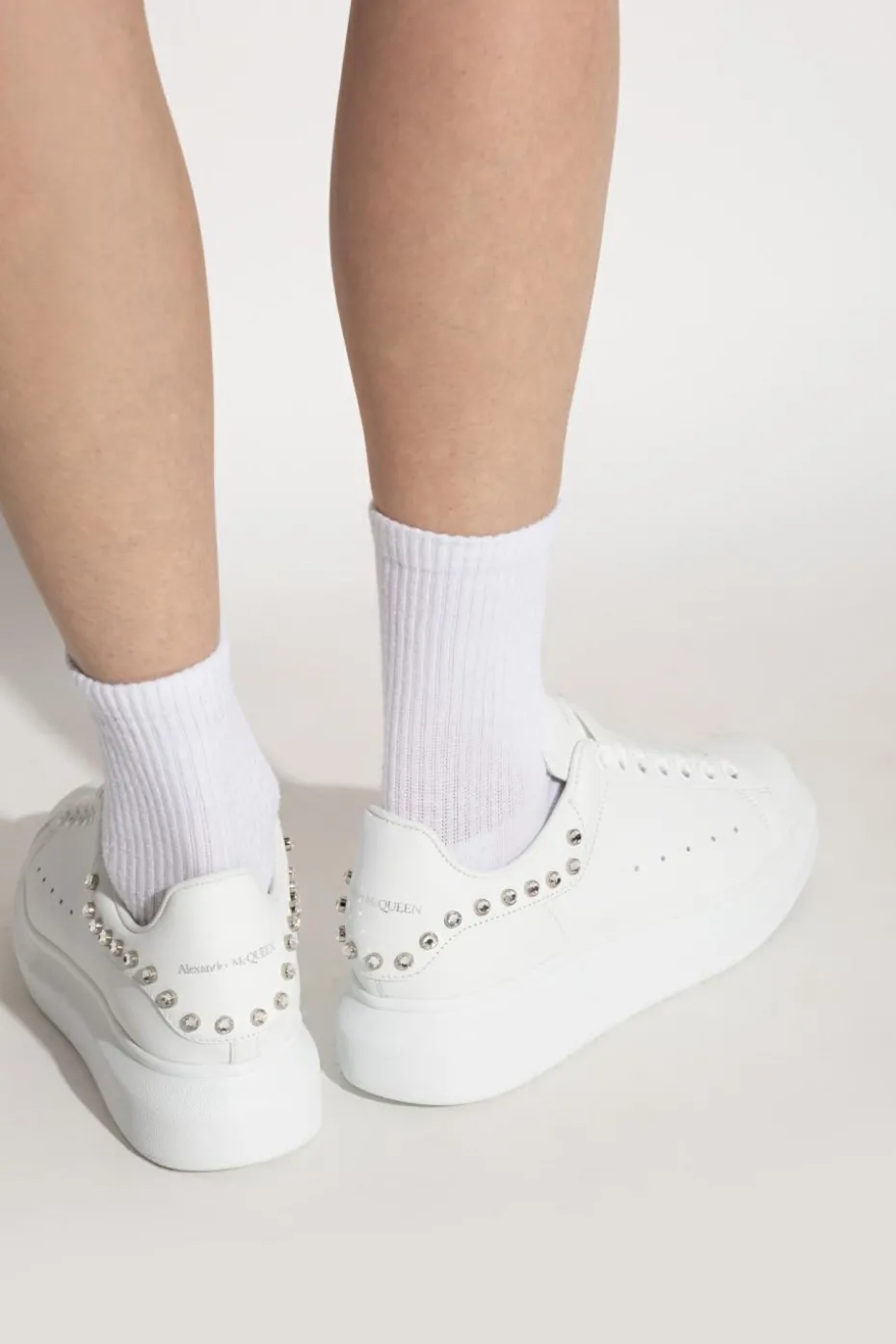 Alexander McQueen WHITE Sports shoes with studs