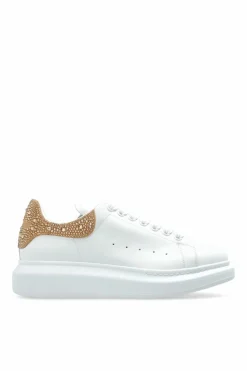 Alexander McQueen WHITE Sports shoes with shimmering appliquƩs
