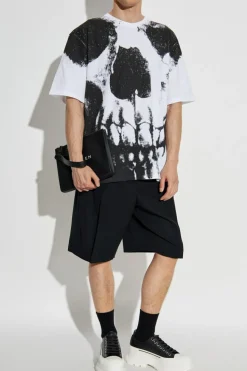 Alexander McQueen WHITE T-shirt with print