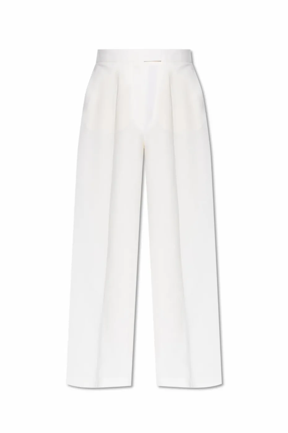 Alexander McQueen WHITE Wool trousers