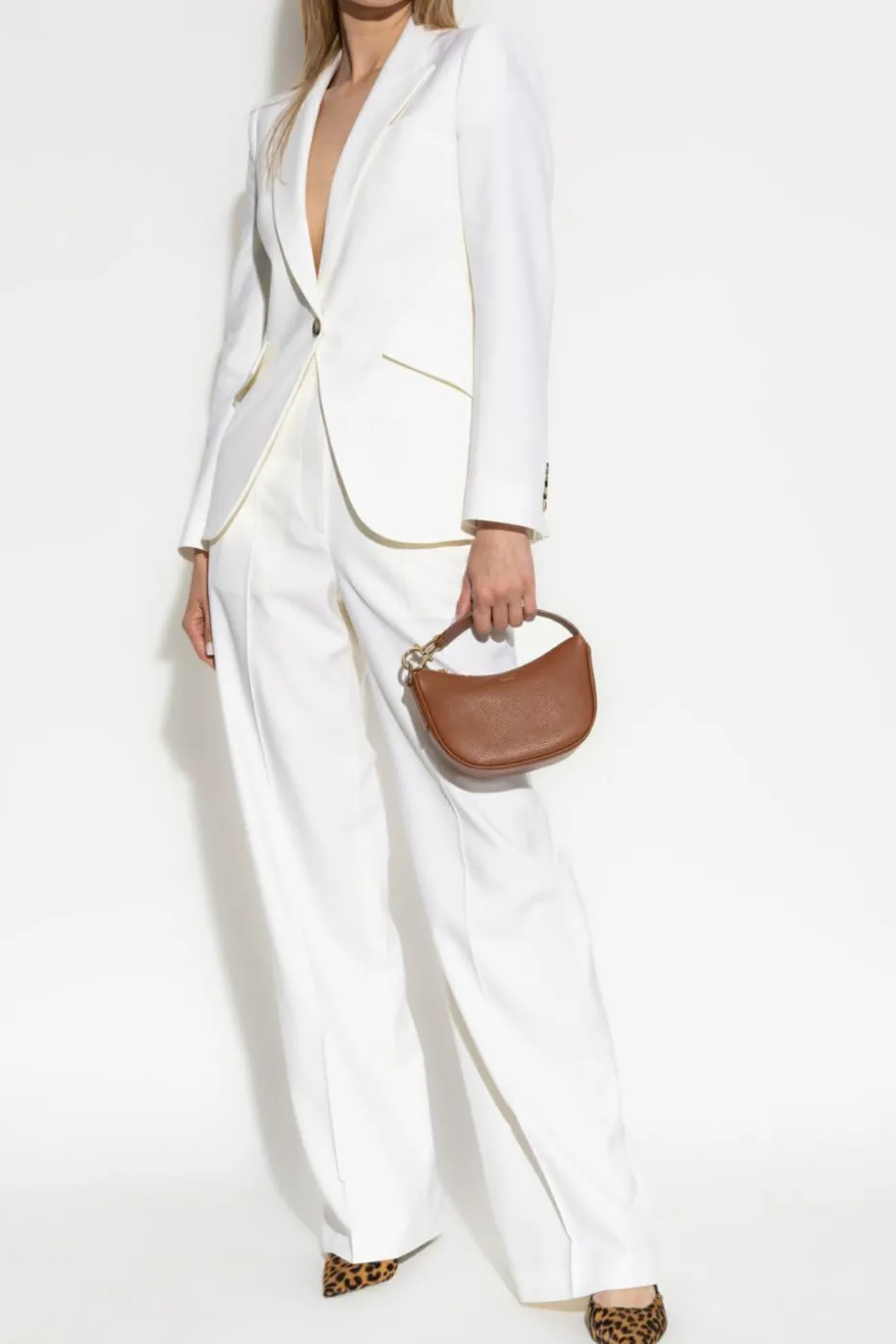 Alexander McQueen WHITE Wool trousers