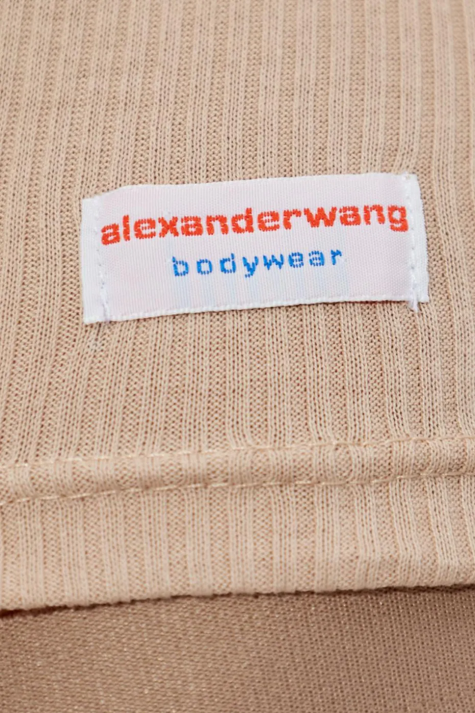 Alexander Wang beige Cotton lingerie top