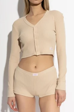 Alexander Wang beige Lingerie Cardigan