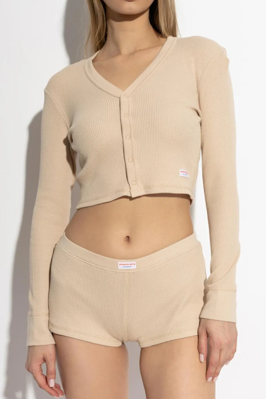 Alexander Wang beige Lingerie Cardigan