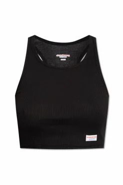 Alexander Wang BLACK Cropped top with logo