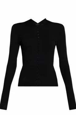 Alexander Wang BLACK Fitted cardigan
