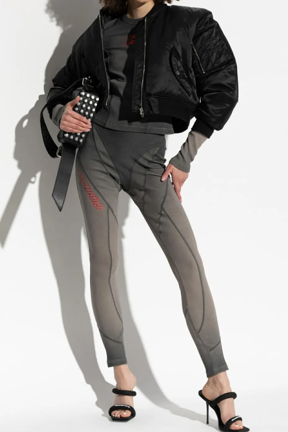 Alexander Wang BLACK Insulated bomber jacket