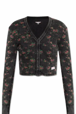 Alexander Wang BLACK Lingerie T-shirt with floral motif