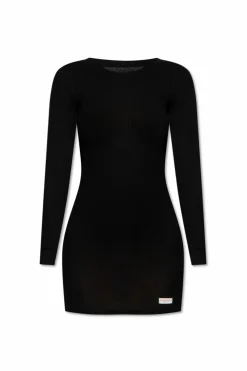 Alexander Wang BLACK Mini dress with logo
