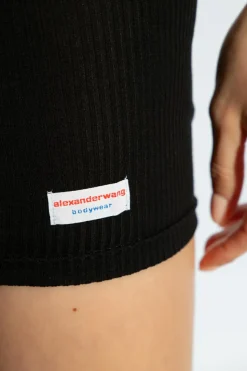 Alexander Wang BLACK Mini dress with logo