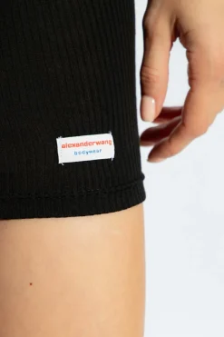 Alexander Wang BLACK Mini dress with logo