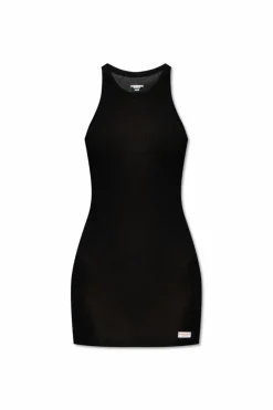 Alexander Wang BLACK Mini dress with logo