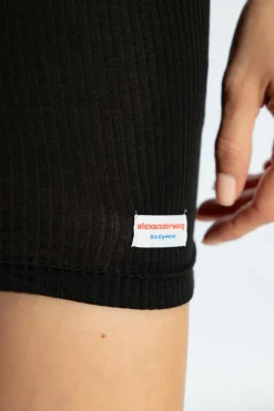 Alexander Wang BLACK Mini dress with logo