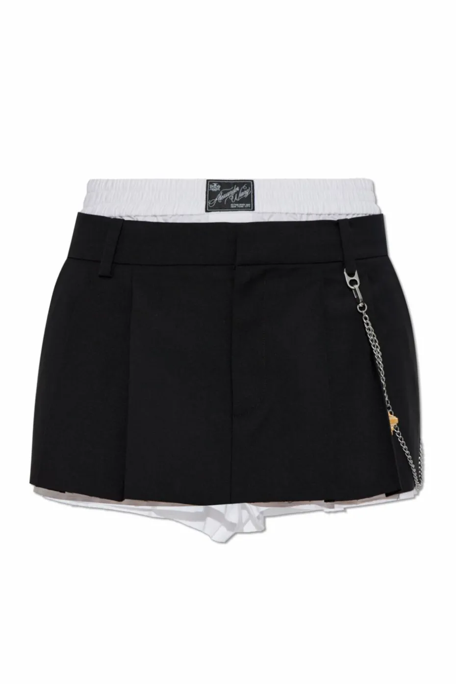Alexander Wang BLACK Pleated shorts