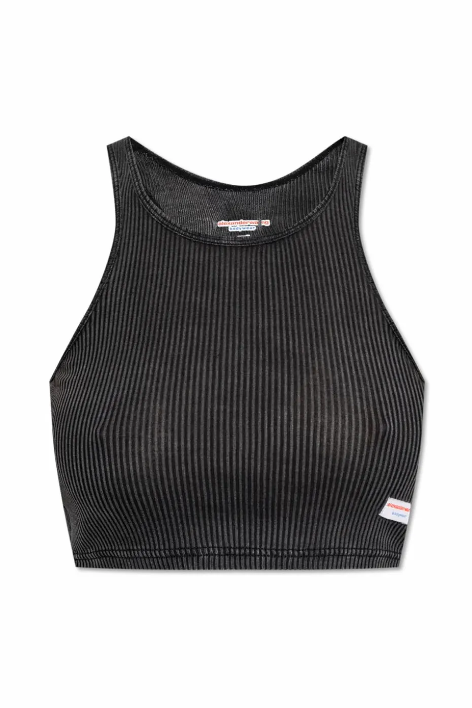 Alexander Wang BLACK Ribbed top from the Bodywear collection