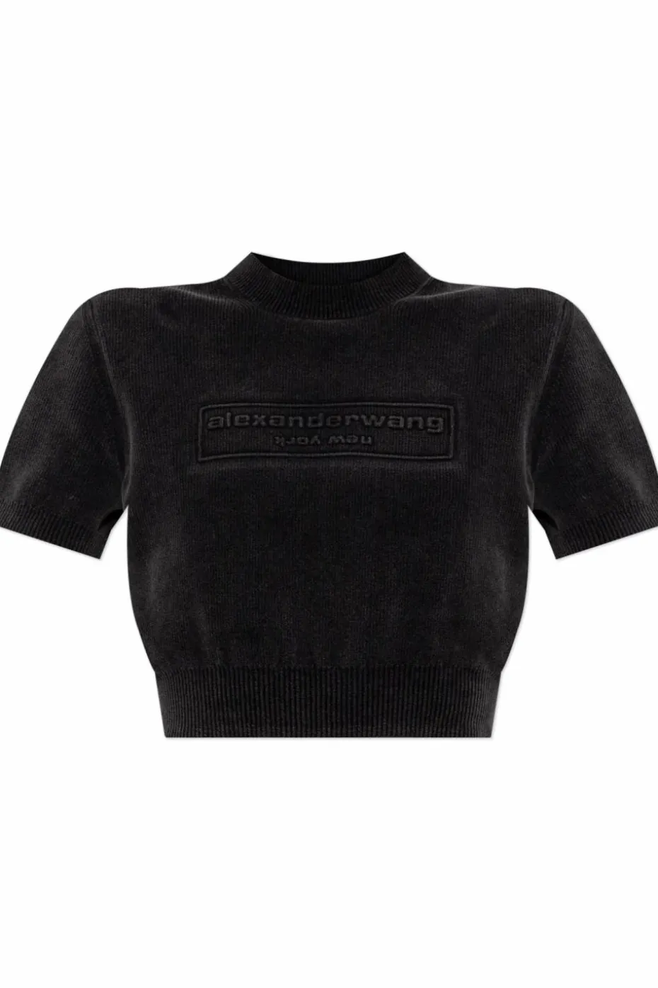 Alexander Wang BLACK Top with embossed logo
