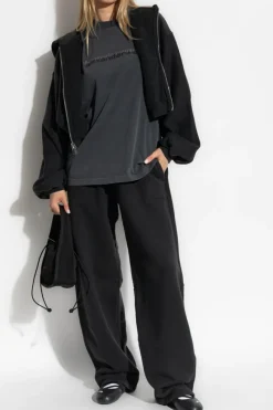Alexander Wang BLACK Wide-leg sweatpants
