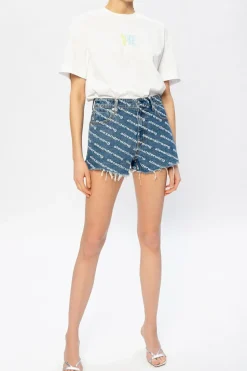Alexander Wang BLUE Denim shorts