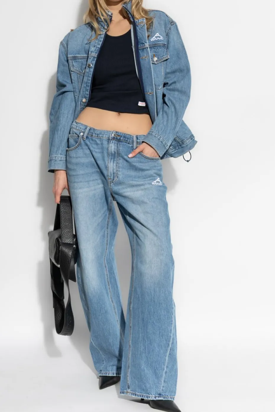 Alexander Wang BLUE Jeans with wide legs