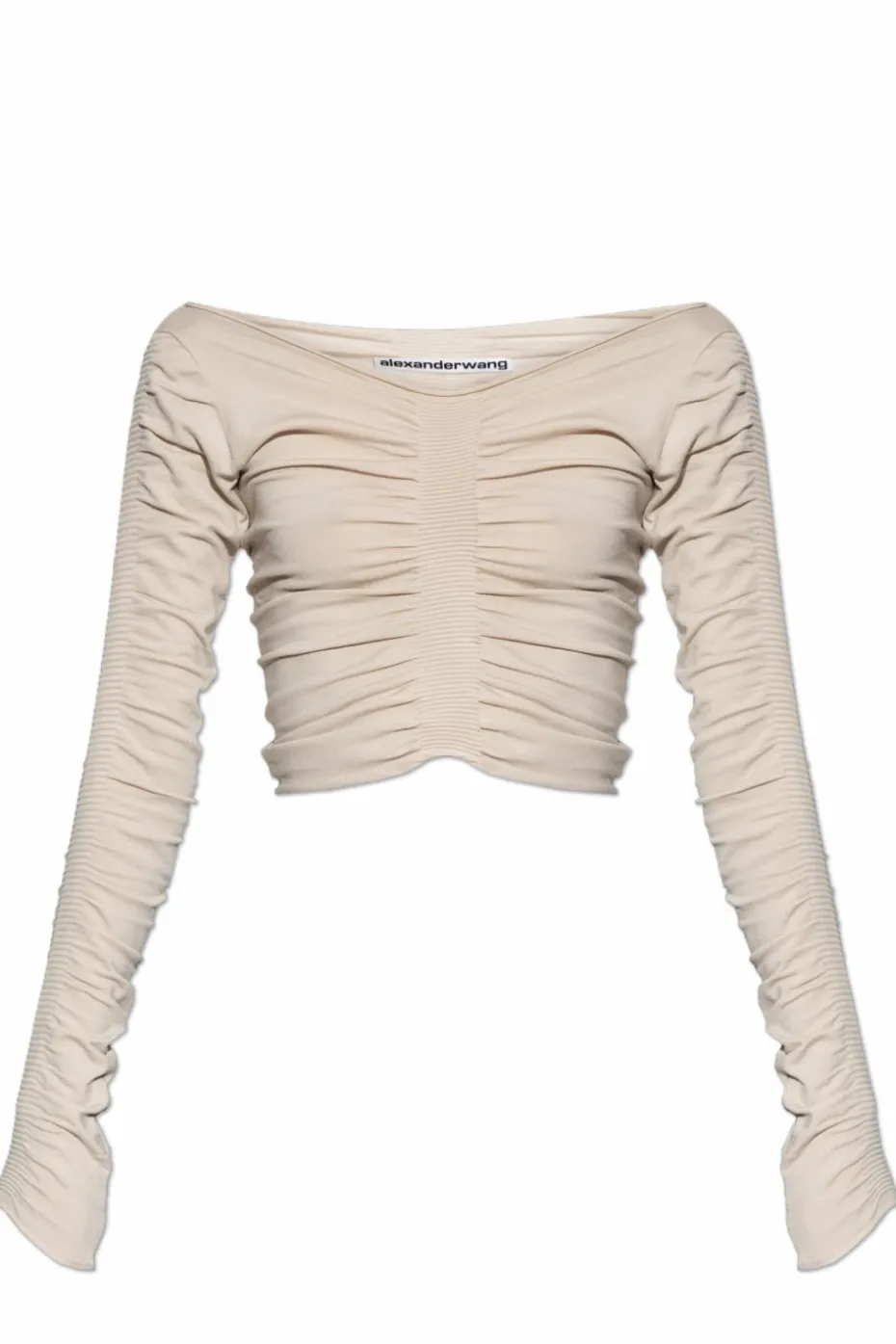 Alexander Wang cream Draped top