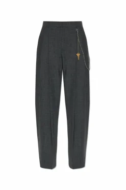 Alexander Wang GREY Plaid pattern trousers