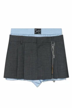 Alexander Wang GREY Pleated shorts