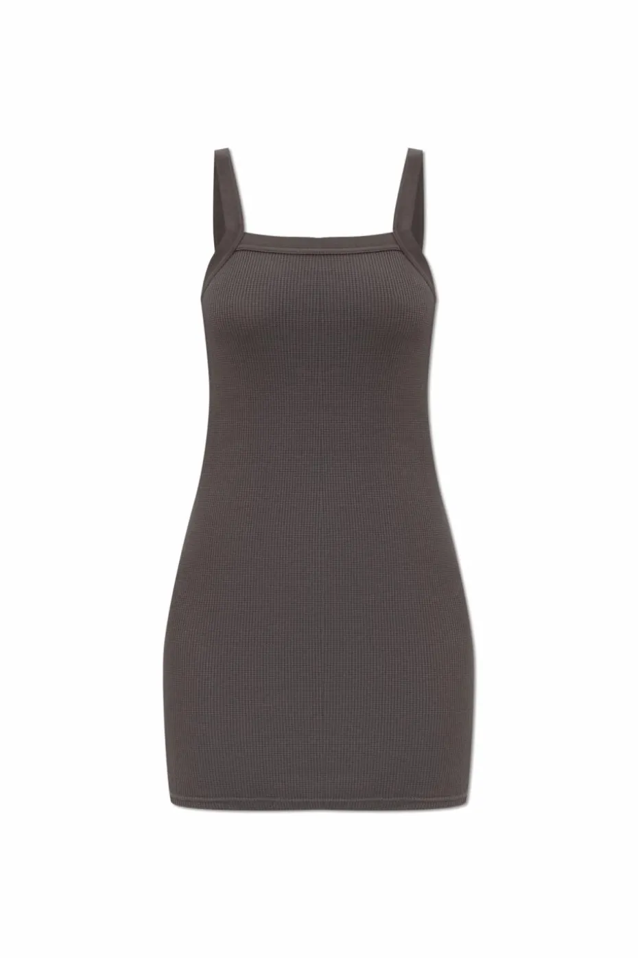 Alexander Wang GREY Ribbed slip dress with spaghetti straps