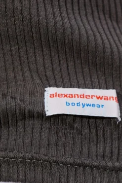 Alexander Wang GREY Sleeveless lingerie top