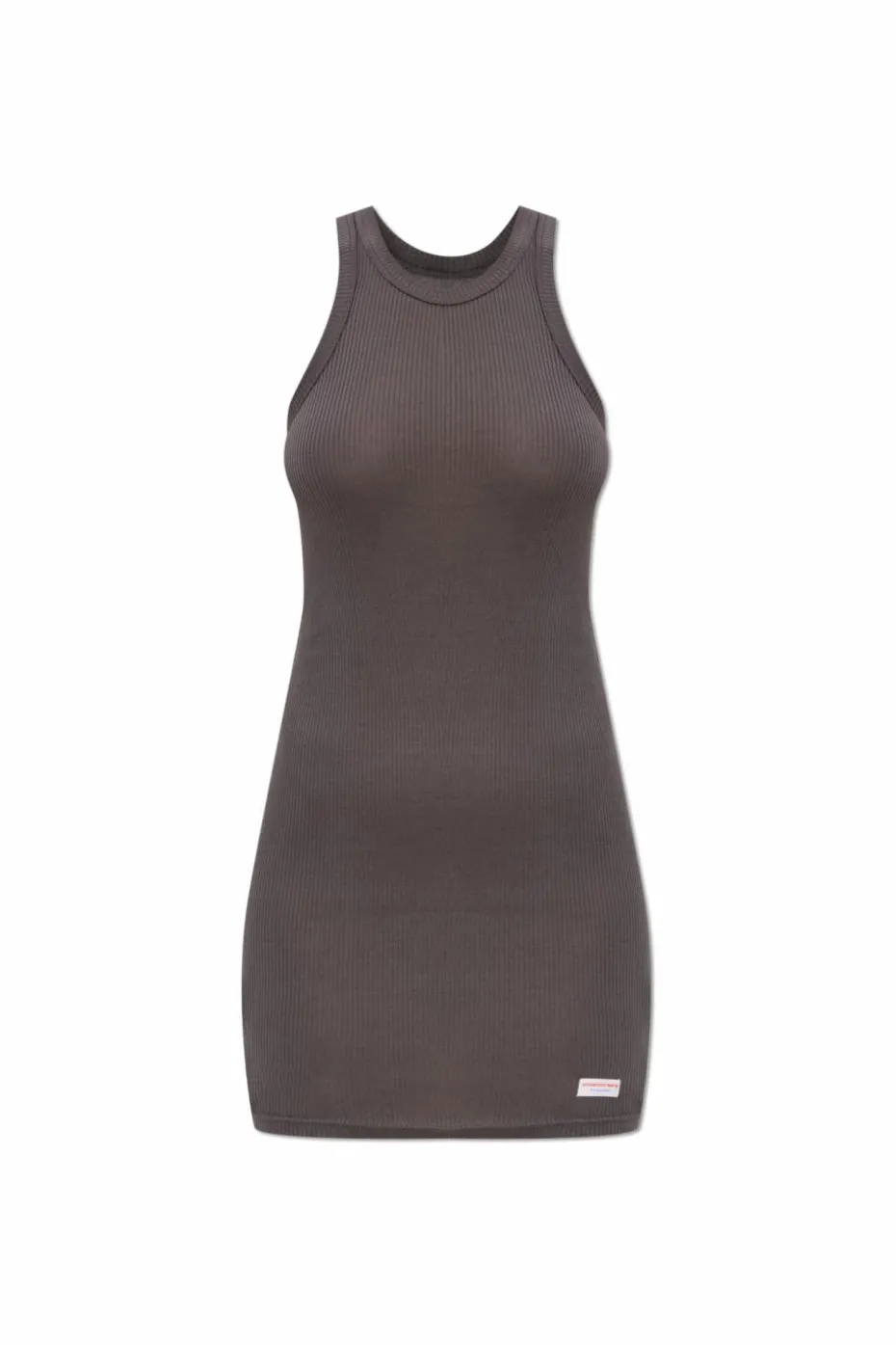 Alexander Wang GREY Sleeveless ribbed slip dress