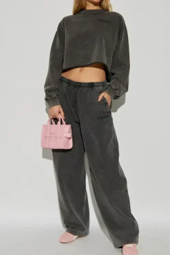 Alexander Wang GREY Sweatshirt with embroidered logo