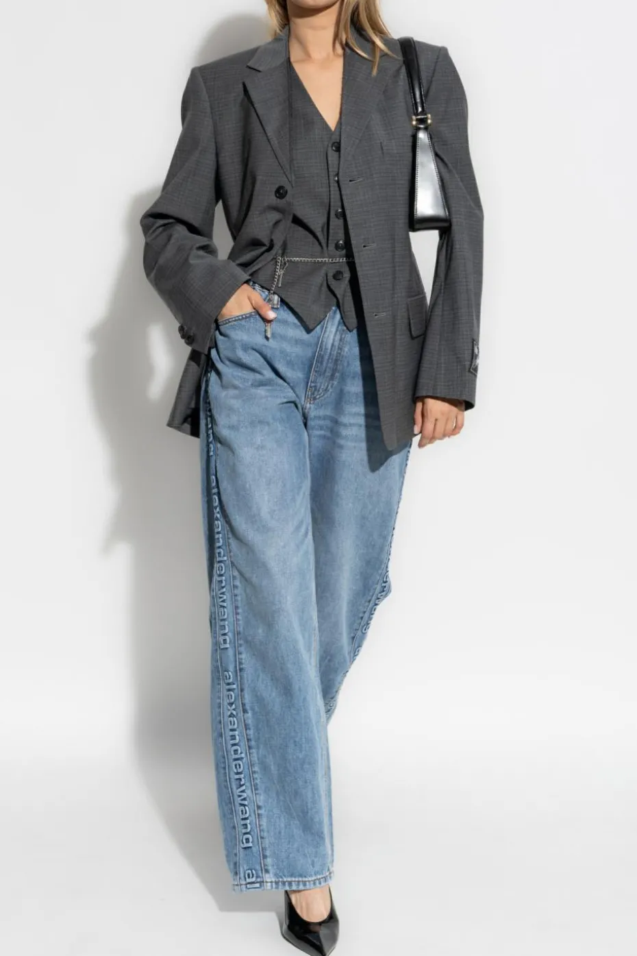 Alexander Wang GREY Wool vest