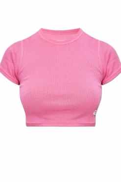 Alexander Wang PINK Lingerie top with short sleeves