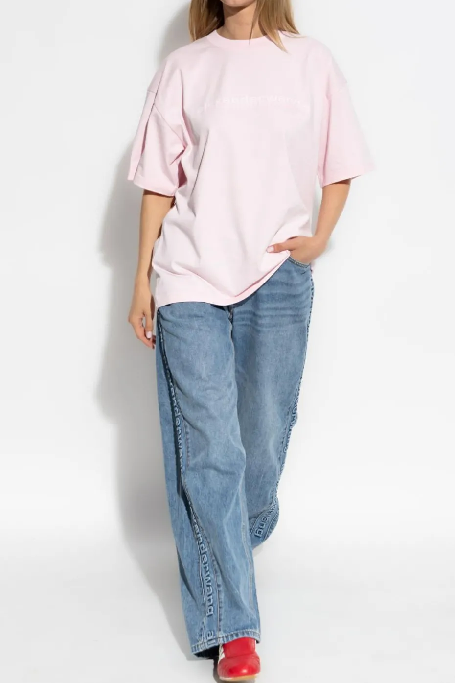 Alexander Wang PINK Loose-fit T-shirt
