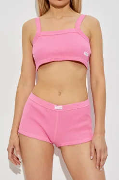 Alexander Wang PINK Short lingerie top with straps