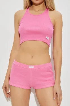 Alexander Wang PINK Short sleeveless lingerie top