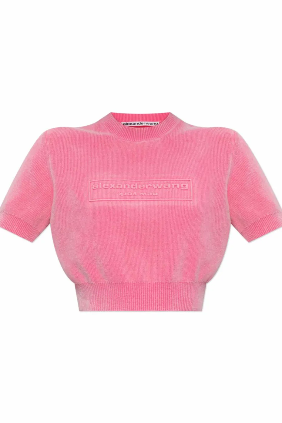 Alexander Wang PINK Top with embossed logo