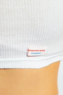 Alexander Wang WHITE Cropped tank top