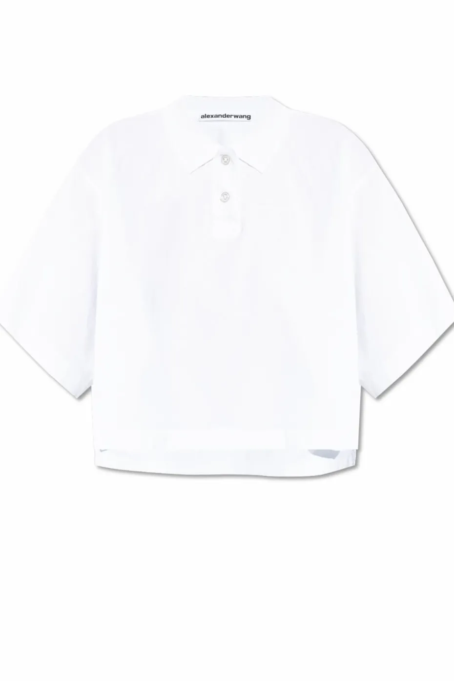 Alexander Wang WHITE Short loose-fit polo