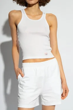 Alexander Wang WHITE Top with logo