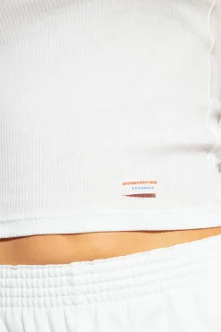 Alexander Wang WHITE Top with logo