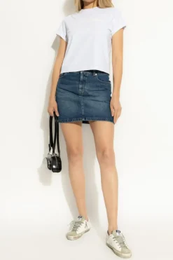 Alexander Wang WHITE T-shirt with printed logo