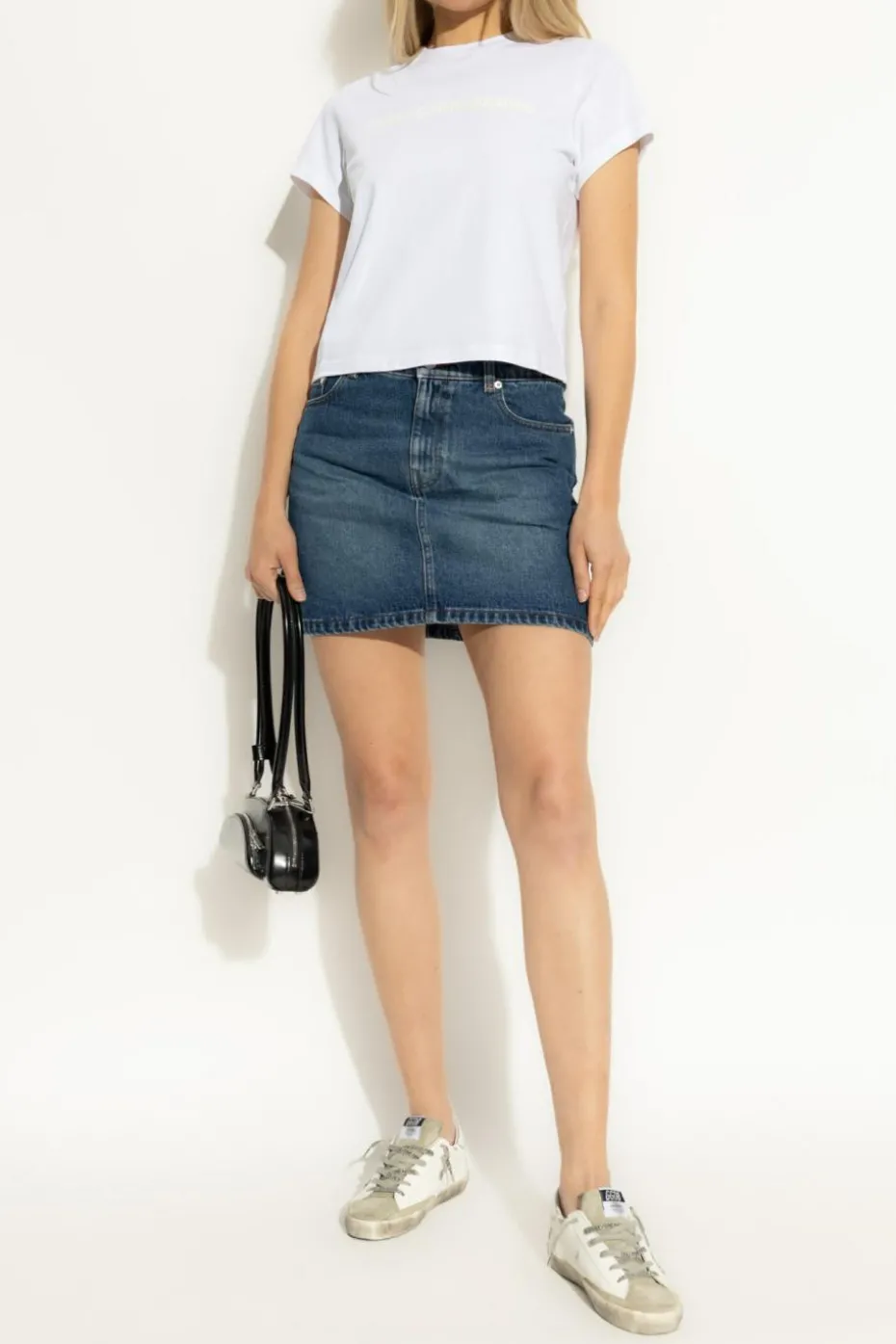 Alexander Wang WHITE T-shirt with printed logo