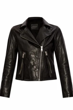 AllSaints BLACK 'Dalby' biker jacket