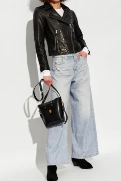 AllSaints BLACK 'Dalby' biker jacket