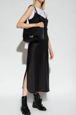 AllSaints BLACK ‘Hadley’ satin strap dress