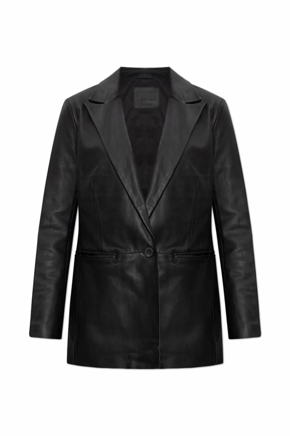 AllSaints BLACK Leather blazer `Deri`